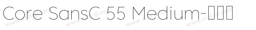 Core SansC 55 Medium字体转换